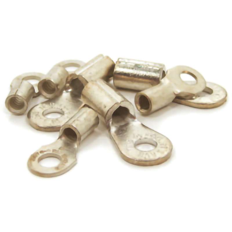 Solderless Terminal for 8 AWG Wire, 10/Pk.